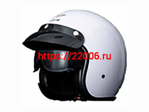 Мотошлем VIRTUE MD-211 открытый с козырьком и визором белый (M) Мотошлем VIRTUE MD-211 открытый с козырьком и визором белый (M)