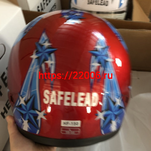Шлем интеграл "Safelead" HF-150 NEW белый (BG), бургунди (DT), черный (Q30), размер S фото 5 Шлем интеграл "Safelead" HF-150 NEW белый (BG), бургунди (DT), черный (Q30), размер S фото 5