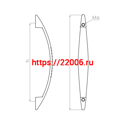 Ручка-скоба Ajax (Аякс) мебельная MB-H-002-96 мм CP хром фото 2 Ручка-скоба Ajax (Аякс) мебельная MB-H-002-96 мм CP хром фото 2