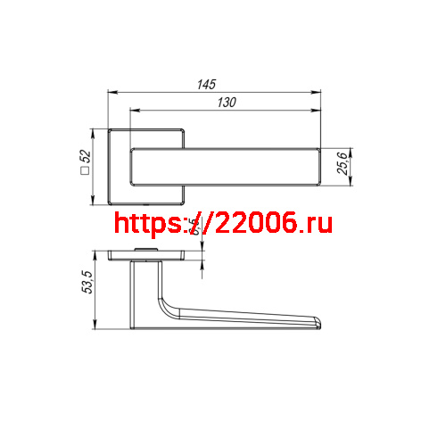 Ручка Fuaro (Фуаро) раздельная K.RL52.REDLINE (RED LINE RL) CP-8 хром фото 2 Ручка Fuaro (Фуаро) раздельная K.RL52.REDLINE (RED LINE RL) CP-8 хром фото 2