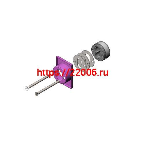 Броненакладка Fuaro (Фуаро) DEF.RL/K.4286 (DEF 4286 RL) SSC-16 сатинированный хром фото 3