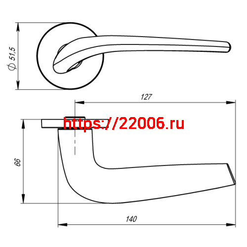 Ручка Armadillo (Армадилло) раздельная TWIN URS/HD BL-26 Черный фото 4 Ручка Armadillo (Армадилло) раздельная TWIN URS/HD BL-26 Черный фото 4
