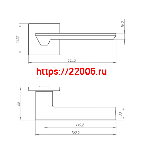 Ручка Ajax (Аякс) раздельная K.JS51.UNITY (UNITY JS) BL-24 черный фото 2 Ручка Ajax (Аякс) раздельная K.JS51.UNITY (UNITY JS) BL-24 черный фото 2
