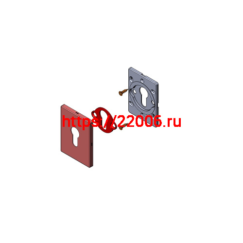 Накладка Fuaro (Фуаро) на цилиндр ESC.C.RL/K.486 (ESC 486-C RL) SSC сатинированный хром (1 шт.) фото 2 Накладка Fuaro (Фуаро) на цилиндр ESC.C.RL/K.486 (ESC 486-C RL) SSC сатинированный хром (1 шт.) фото 2