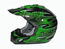 Мотошлем THH TX-12 №3 black/ green (M) kids