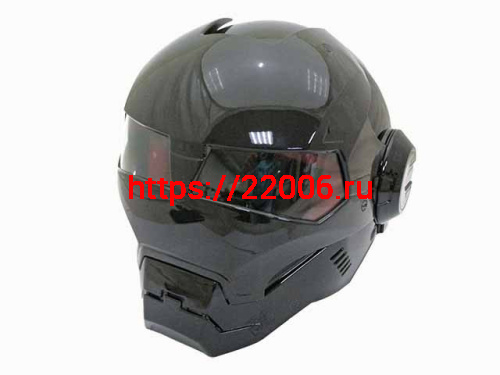 Мотошлем закрытый MASEI 610 черный (M) Мотошлем закрытый MASEI 610 черный (M)