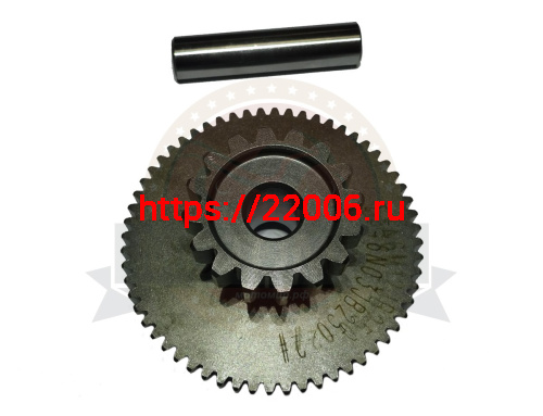 Шестерня эл. стартера двойная СВВ250 большой блок  60Z-16Z (166FMM) E13-4