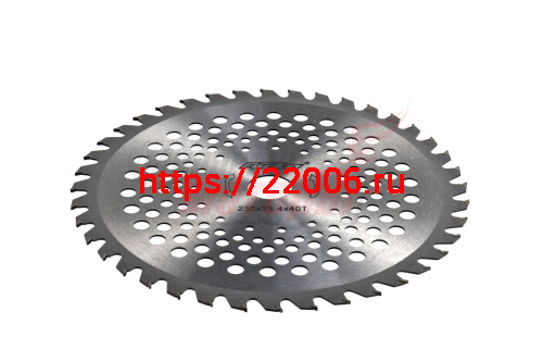 Нож мет. 230мм 40z (25.4*1.3*40T) (с победитовыми напайками) Нож мет. 230мм 40z (25.4*1.3*40T) (с победитовыми напайками)