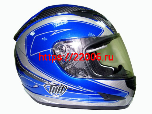 Мотошлем THH TS-42 №7 pearl blue/ gray (M) Мотошлем THH TS-42 №7 pearl blue/ gray (M)