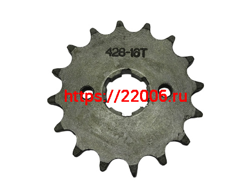Звезда 16 зуб. (428) (d18-20; 2х34) цепи, ведущая CG/CB HIRO 250 (НАБОР)