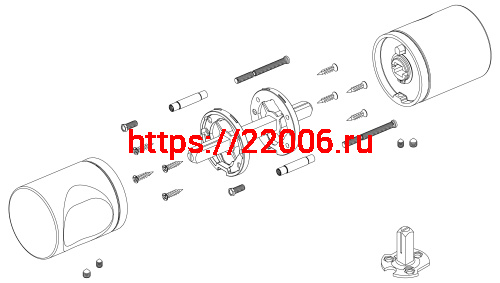 Ручка Armadillo (Армадилло) раздельная R.ART52.BALANCE BL-26 черный фото 4 Ручка Armadillo (Армадилло) раздельная R.ART52.BALANCE BL-26 черный фото 4