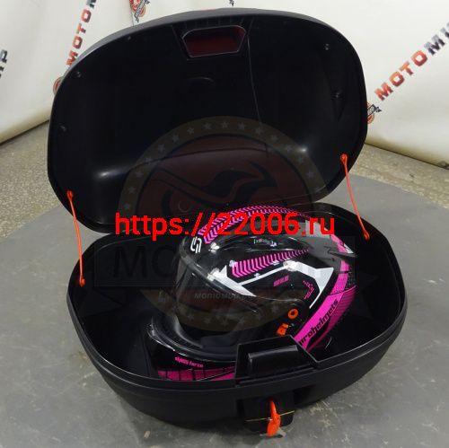 Кофр задний пластик JX А-109, 43 л., черный фото 3 Кофр задний пластик JX А-109, 43 л., черный фото 3