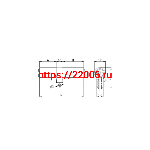 Цилиндровый Kale kilit (Кале килит) механизм 164 SN/70 (30+10+30) mm никель 5 кл. фото 2 Цилиндровый Kale kilit (Кале килит) механизм 164 SN/70 (30+10+30) mm никель 5 кл. фото 2