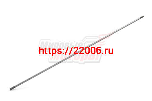 Вал штанги разъемной мотокосы нижний (760мм, d8, шлиц9-квадрат 7мм) Вал штанги разъемной мотокосы нижний (760мм, d8, шлиц9-квадрат 7мм)