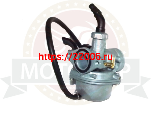 Карбюратор PZ19 Delta, Альфа 50/70,"Zodiak", Дельта флажок пластик ручн  справа (d19, D32) фото 2