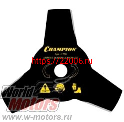 Нож мет. 230мм 3z CHAMPION (3/230/25.4) для жесткой травы (Тип А) (125R,235R,FS55-120) (C5100) Нож мет. 230мм 3z CHAMPION (3/230/25.4) для жесткой травы (Тип А) (125R,235R,FS55-120) (C5100)