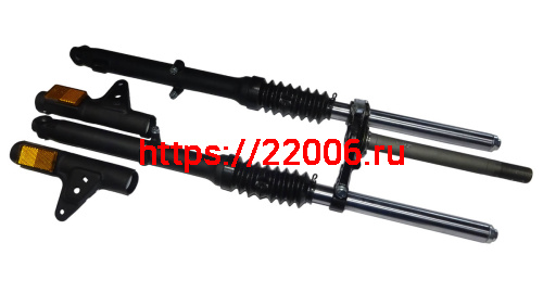 Вилка телескопическая передняя TRICKLER 2 в сборе (барабанный тормоз) Вилка телескопическая передняя TRICKLER 2 в сборе (барабанный тормоз)