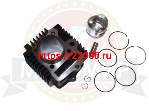 Цилиндр в сборе "Альфа, Zodiak100" 50 мм (цилиндр+поршень+палец+кольца) фото 3 Цилиндр в сборе "Альфа, Zodiak100" 50 мм (цилиндр+поршень+палец+кольца) фото 3