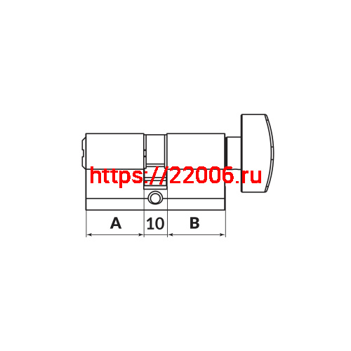 Цилиндровый Punto (Пунто) механизм MaxPro7002Knob52mm(21+10+21) CP хром 7key с вертушкой фото 3 Цилиндровый Punto (Пунто) механизм MaxPro7002Knob52mm(21+10+21) CP хром 7key с вертушкой фото 3