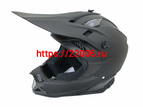 Мотошлем T166 Кросс черный матовый (XL) Мотошлем T166 Кросс черный матовый (XL)