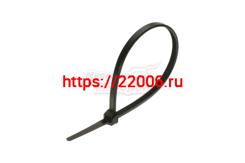 Хомут нейлоновый 7,6*300 мм черный (уп=100 шт.) Хомут нейлоновый 7,6*300 мм черный (уп=100 шт.)