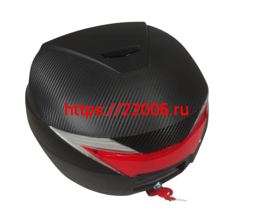 Кофр задний пластик JX А-13, 30 л., черный фото 4 Кофр задний пластик JX А-13, 30 л., черный фото 4