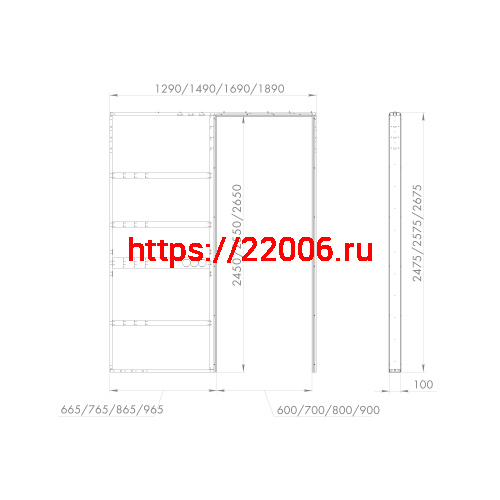 Пенал для скрытой раздвижной Armadillo (Армадилло) системы SLD.Comfort-PENAL caseta 900/2600 фото 2 Пенал для скрытой раздвижной Armadillo (Армадилло) системы SLD.Comfort-PENAL caseta 900/2600 фото 2