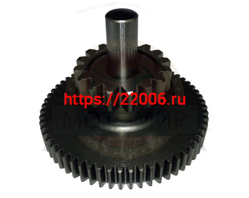 Шестерня эл. стартера двойная СВВ250 большой блок  60Z-16Z (166FMM) E13-4 фото 4