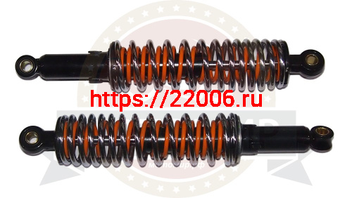 Амортизатор задний (L-345mm, D1-12mm, D2-12mm) двойная пружина хром. Баджадж Боксер 150UG PF122005 Амортизатор задний (L-345mm, D1-12mm, D2-12mm) двойная пружина хром. Баджадж Боксер 150UG PF122005