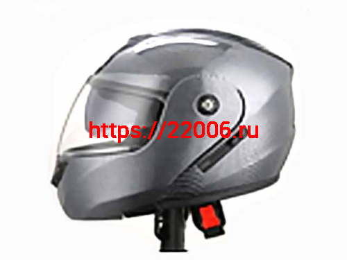 Мотошлем VIRTUE MD-903 трансформер с визором серый карбон (XL)