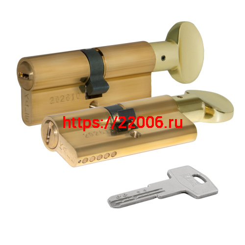 Цилиндровый механизм Kale kilit (Кале килит) с вертушкой 164 BM/100 (45+10+45) mm латунь 5 кл. Цилиндровый механизм Kale kilit (Кале килит) с вертушкой 164 BM/100 (45+10+45) mm латунь 5 кл.