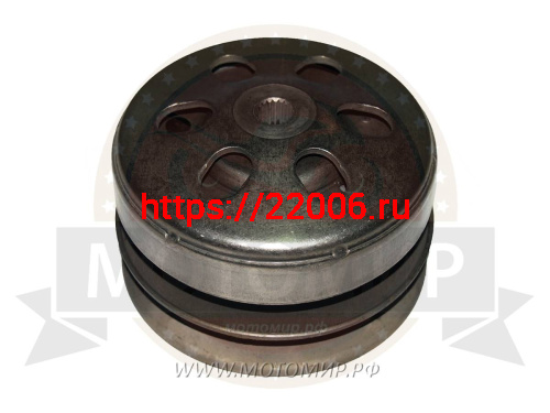 Муфта сцепления GY6-125/150, ATV в сборе  (колодки, конус ведущий) (057QMJ0-1002000H0) (НАБОР)