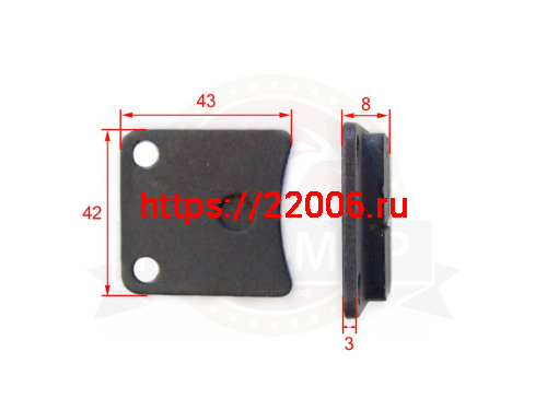 Колодки тормозные дисковые зад. KAYO, BSE, Dio35, QT-10 (пара) WGZ064 (HF102), ТАСТ Колодки тормозные дисковые зад. KAYO, BSE, Dio35, QT-10 (пара) WGZ064 (HF102), ТАСТ