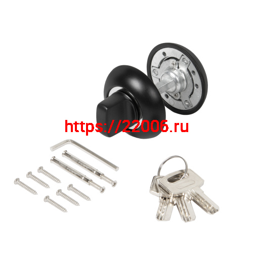 Ручка поворотная Ajax (Аякс) с фиксацией ключом BK6.FIX.JR BL-24 черный фото 5 Ручка поворотная Ajax (Аякс) с фиксацией ключом BK6.FIX.JR BL-24 черный фото 5