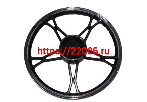 Обод 17" задний литой, барабан. тормоз 1,4-17 Альфа, RAID (стандарт черный) (НАБОР) фото 2 Обод 17" задний литой, барабан. тормоз 1,4-17 Альфа, RAID (стандарт черный) (НАБОР) фото 2