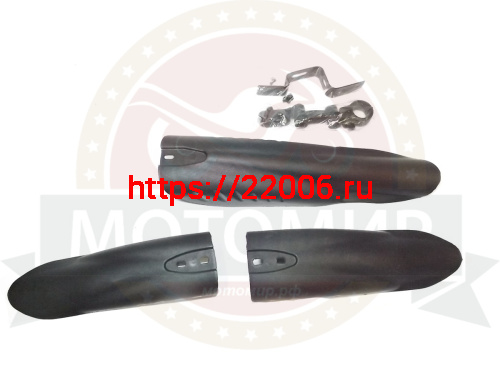 Крылья велосипедные 26" для широких колес, фэтбайк, (пара) пластиковые черные Крылья велосипедные 26" для широких колес, фэтбайк, (пара) пластиковые черные