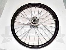 Обод 17" передний спицы,  диск. тормоз 1,4-17  (ПИТ-БАЙК) Fighter125 в сборе (ось D12 мм) 4 отв