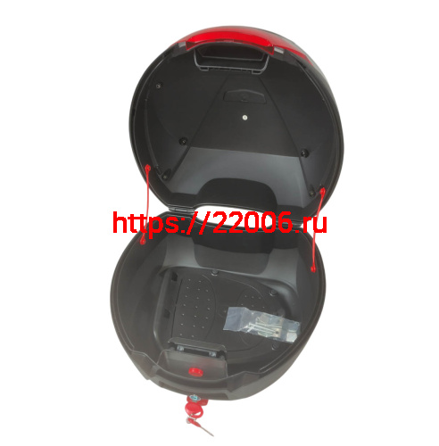 Кофр задний пластик JX А-13, 30 л., черный фото 2 Кофр задний пластик JX А-13, 30 л., черный фото 2