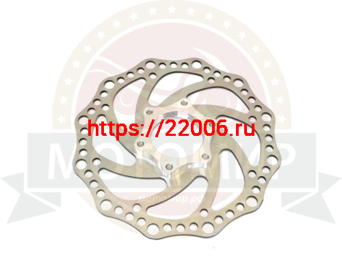 Диск тормозной для велосипеда 140мм резьбовой, 6 отв. фото 2 Диск тормозной для велосипеда 140мм резьбовой, 6 отв. фото 2