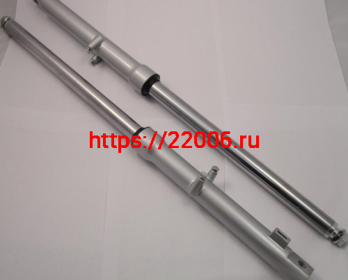 Перо вилки передней Альфа левое/правое  27 мм ось 12 мм, барабан. тормоз