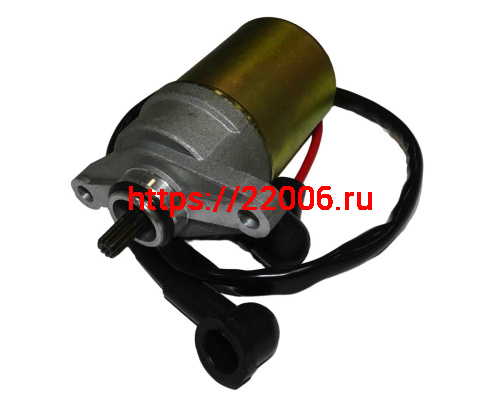 Электростартер GY6- 50/80 139QMB (FT50QT-4A,-10, -18) (d-7мм, 10 шлиц)