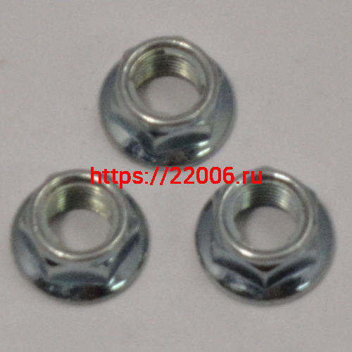 Гайка задней оси Альфа, Дельта, Zodiak (М12*1.25мм) скутер, самоконтрящаяся DIN 6927 Гайка задней оси Альфа, Дельта, Zodiak (М12*1.25мм) скутер, самоконтрящаяся DIN 6927
