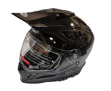 Шлем кроссовый со стеклом COBRA EC H331, белый, черный, черный-лайм, резмер XL