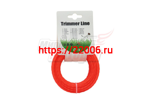 Леска триммерная (2,4*15м) TRIMMER LINE с картонной этикеткой (квадрат витой) Леска триммерная (2,4*15м) TRIMMER LINE с картонной этикеткой (квадрат витой)