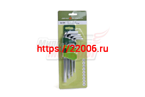 Набор шестигранников (9 шт) ДТ(561091) (1,5-10мм) Набор шестигранников (9 шт) ДТ(561091) (1,5-10мм)