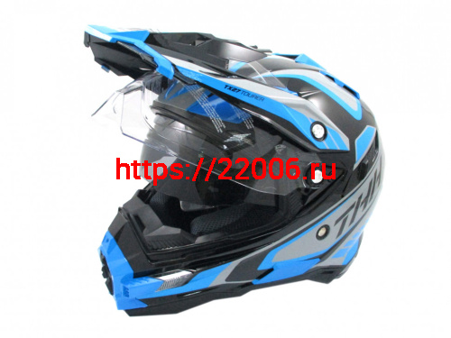 Мотошлем THH TX-27 №3 black/blue (L) Мотошлем THH TX-27 №3 black/blue (L)