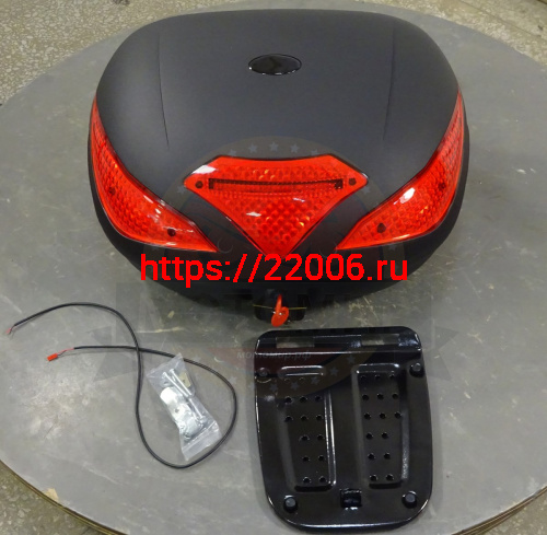 Кофр задний пластик JX А-109, 43 л., черный Кофр задний пластик JX А-109, 43 л., черный