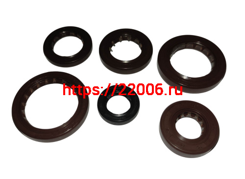 Набор сальников двигателя ГРМ GY6-180 1P62F WD180 (6 шт)