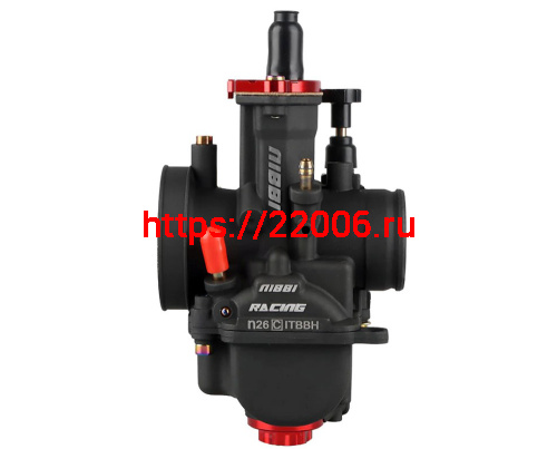 Карбюратор NIBBI Racing PWK26 (YJ), реком.двиг. 100-150 см3 (вход/выход 26 и 50 мм) фото 4 Карбюратор NIBBI Racing PWK26 (YJ), реком.двиг. 100-150 см3 (вход/выход 26 и 50 мм) фото 4